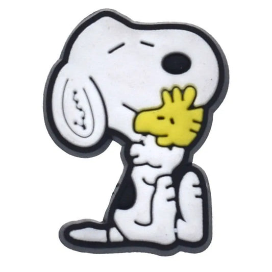 Cuddling Woodstock Snoopy Shoe Charm