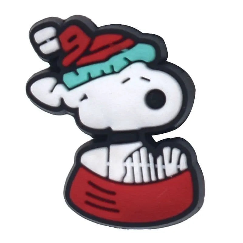 Sitting In Bowl Snoopy Shoe Charm