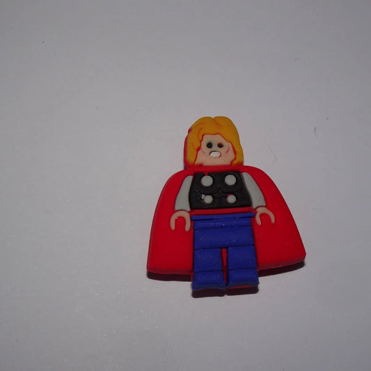 Lego Mini Red Cape Shoe Charm