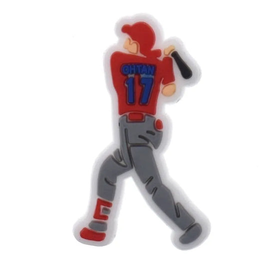 Batter Or Hitter Baseball Shoe Charm