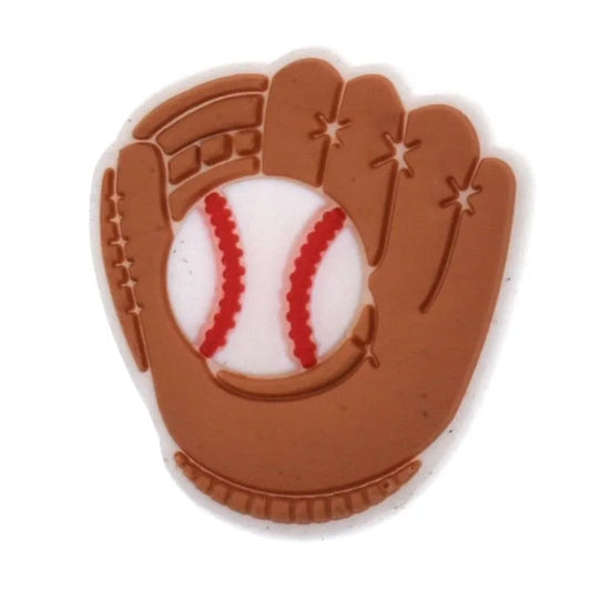 Glove & Ball Baseball Shoe Charm