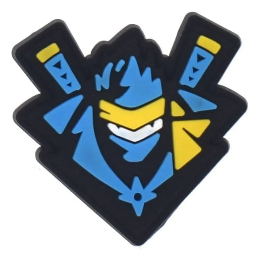 Blue Mask Face Skin Fortnite Shoe Charm