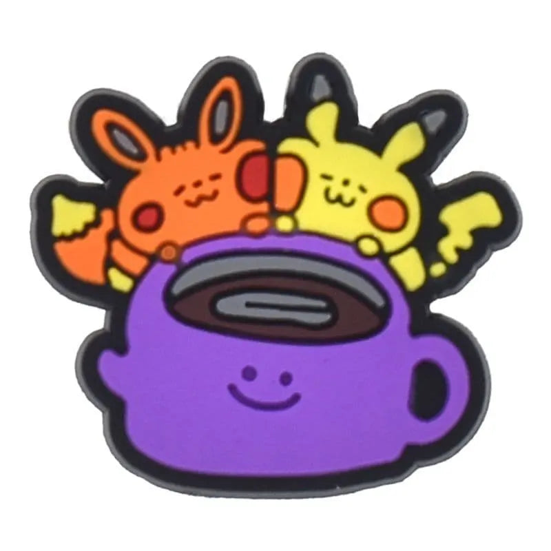 Pikachu With A Cup From Pokemon Shoe Charm