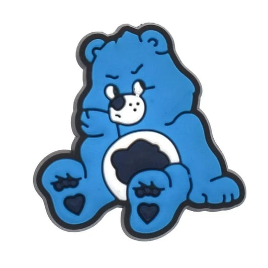 Sitting Grumpy Bear Shoe Charm