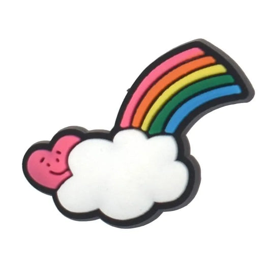 Cloud Rainbow Shoe Charm