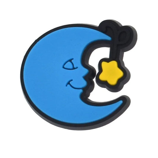 Sleepy Moon Shoe Charm