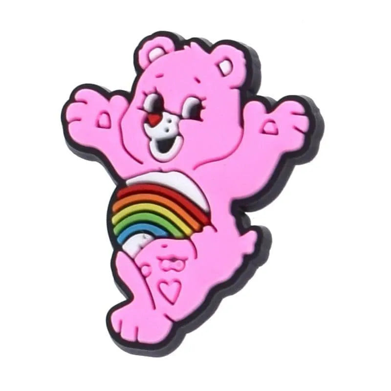 Red Ribbon Bear Shoe Charm