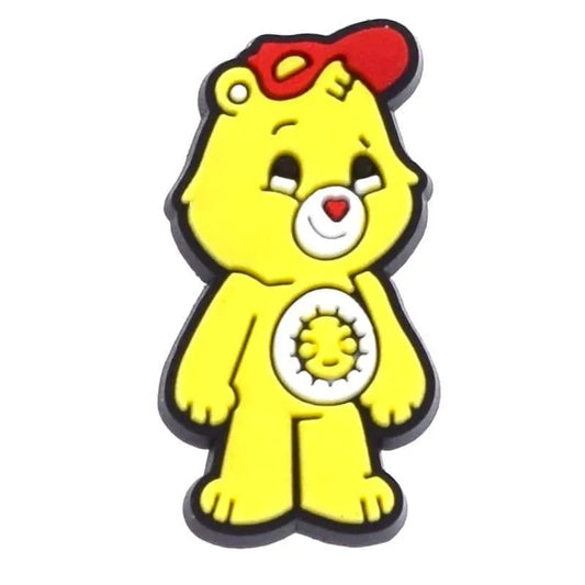 Funshine Bear Wearing A Red Hat Shoe Charm