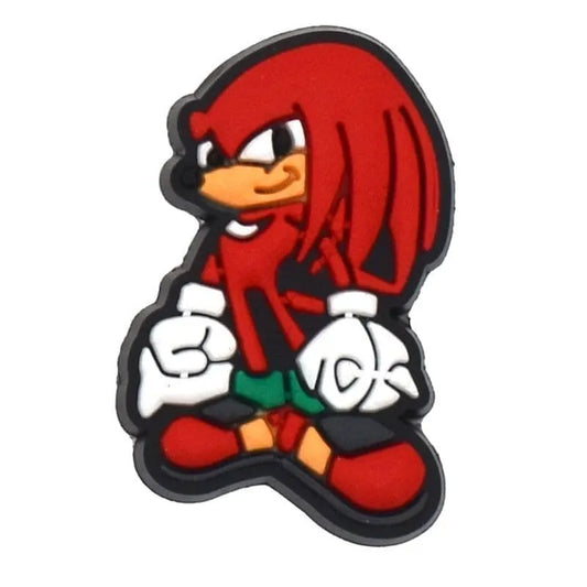 Knuckles From Sonic Shoe Charm