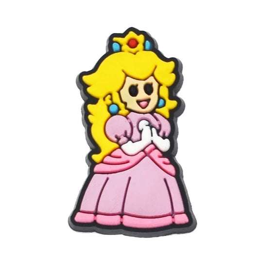 Princess Peach Super Mario Shoe Charm