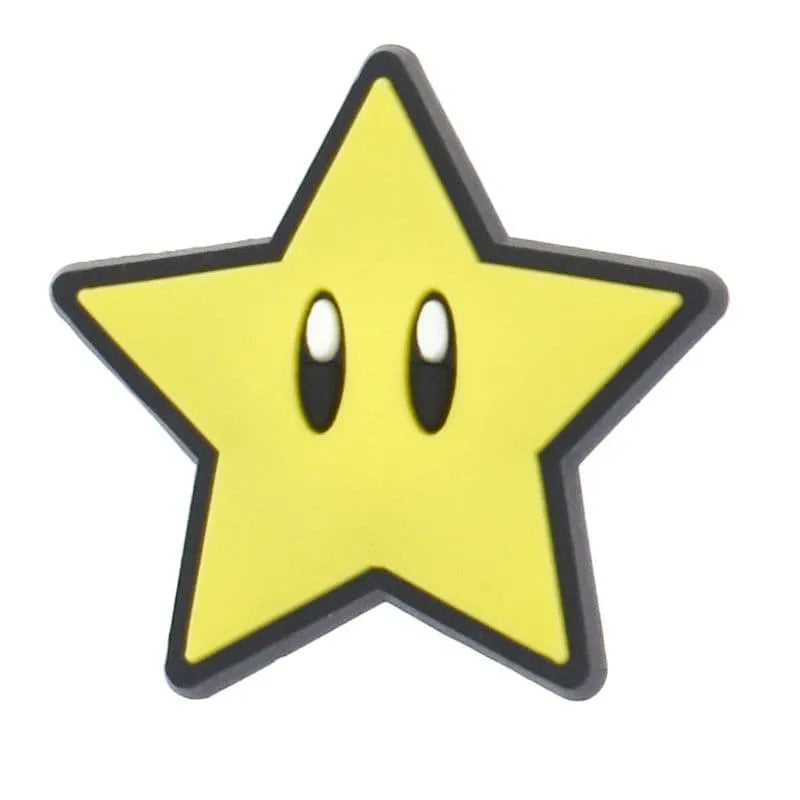 Super Star Super Mario Shoe Charm