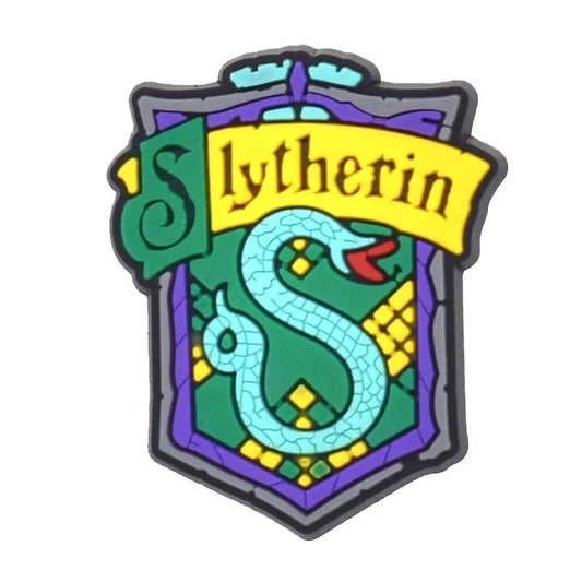 Slytherin, Hogwarts School House Name Badge Shield Logo Harry Potter Shoe Charm