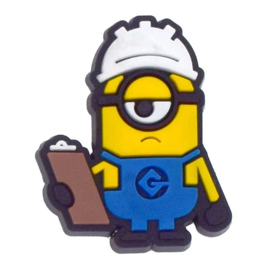 Hard Hat Minions Shoe Charm