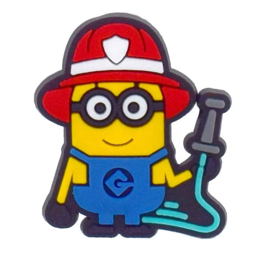 Fireman Minions Shoe Charm