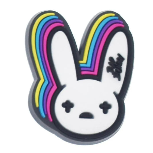 Rainbow Face From Bad Bunny Shoe Charm