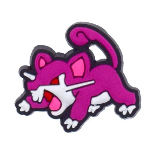 Dark Pink Catfrom Pokemon Shoe Charm