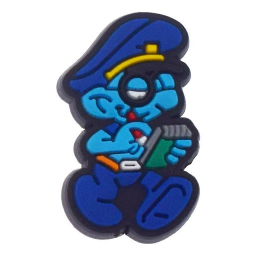 Police Officer From Smurfs Shoe Charm