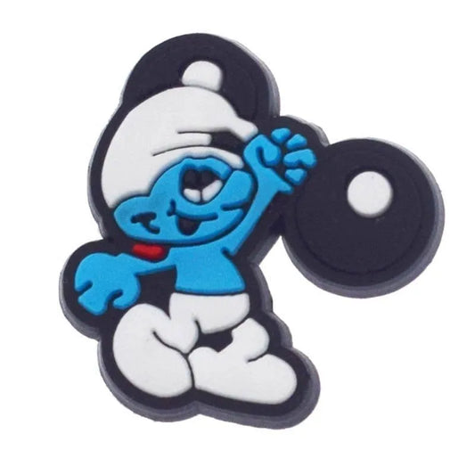 Potige The Weightlifter From Smurfs Shoe Charm