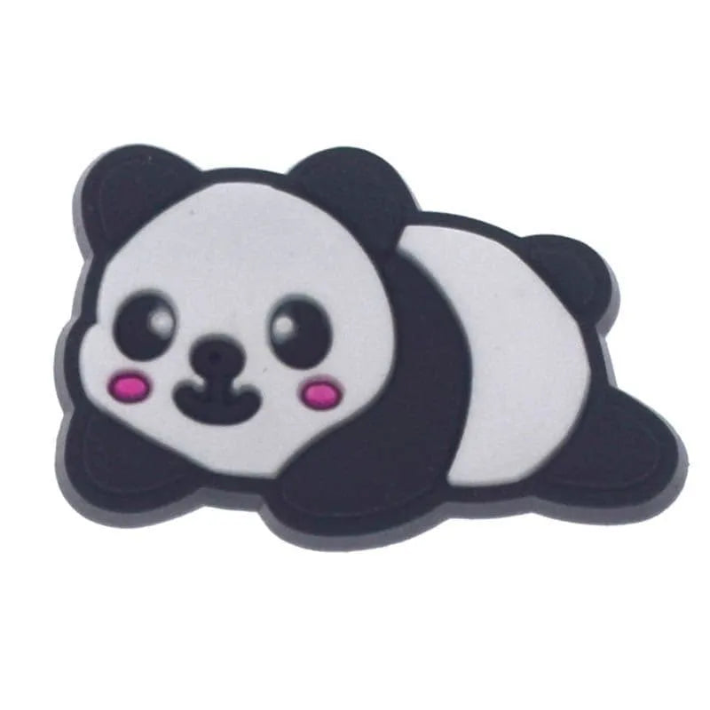 Panda Walking Along Shoe Charm