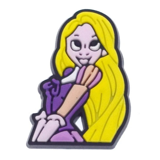 Blonde Hair Princess Shoe Charm