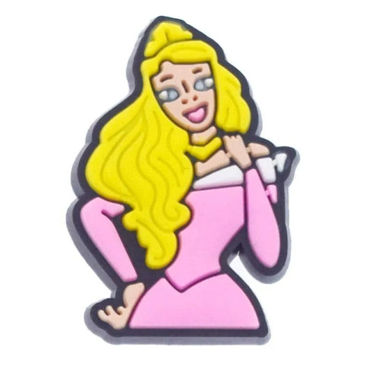 Pink Dress Princess Shoe Charm