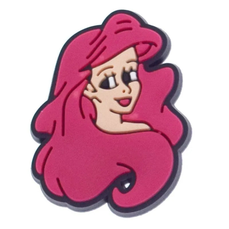 Red Hair Princess Shoe Charm