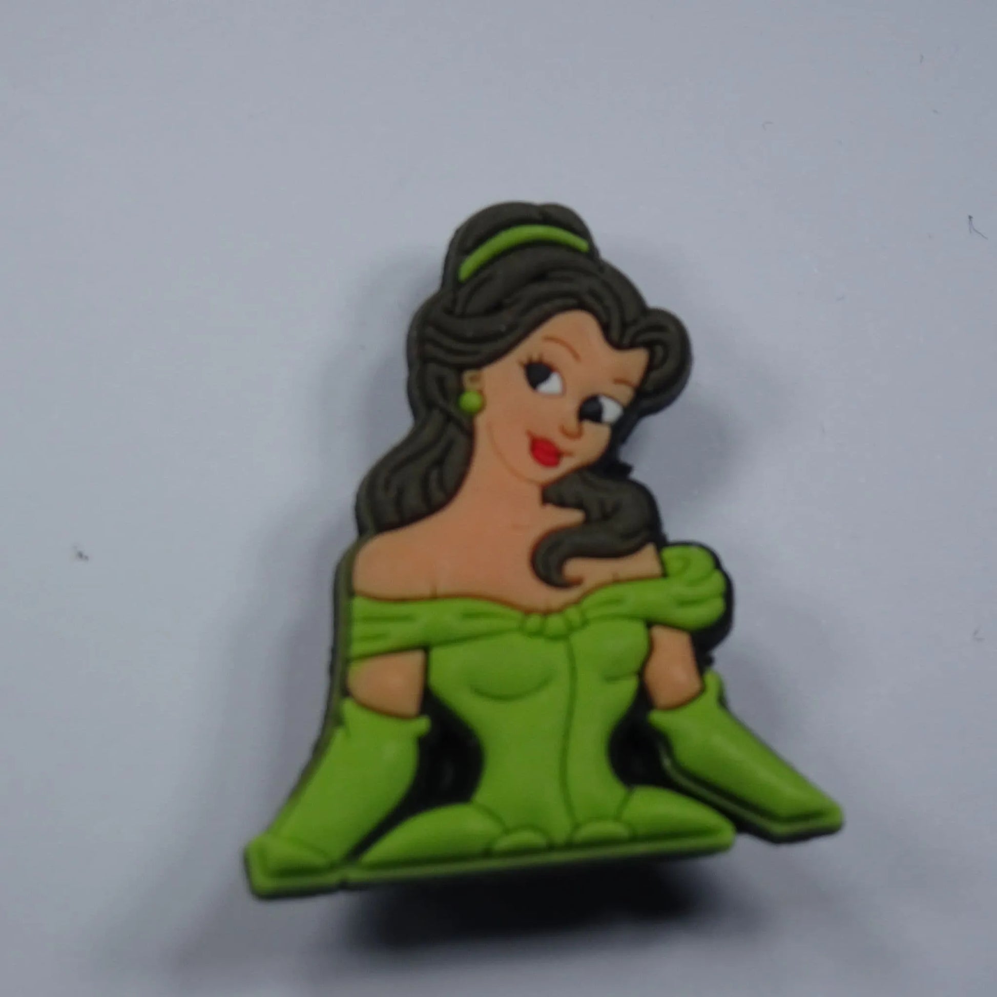 Green Dress Princess Shoe Charm