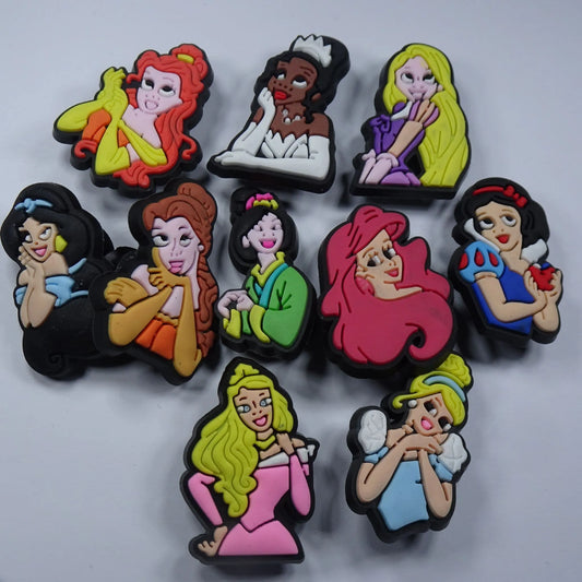 10 Disney Princess Cartoon Characters Shoe Charm