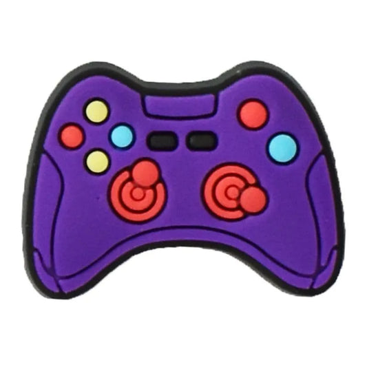 Purple Game Controller Shoe Charm