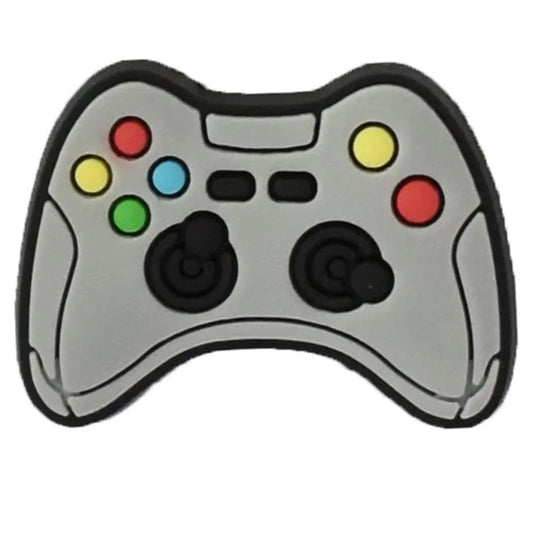 Grey Game Controller Shoe Charm
