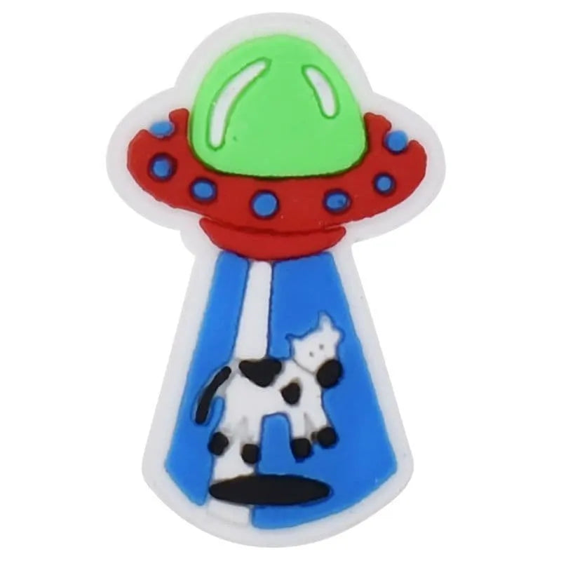 Flying Saucer Takeoff Shoe Charm