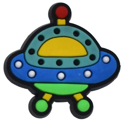 Flying Saucer Feet Shoe Charm