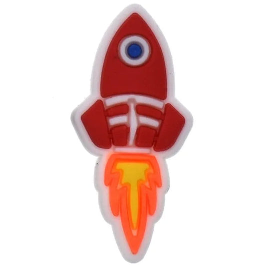 Red Rocket Launch Shoe Charm