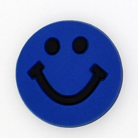 Emoji Blue Smiler Small Shoe Charm