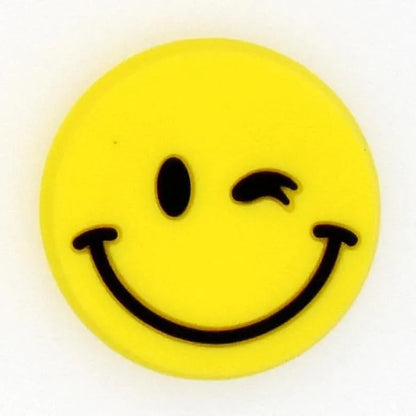 Emoji Wink Smiler Shoe Charm
