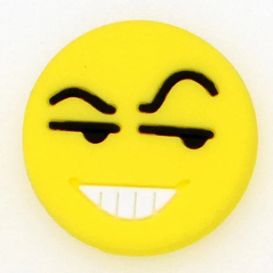 Emoji Eybrow Up Frown Shoe Charm