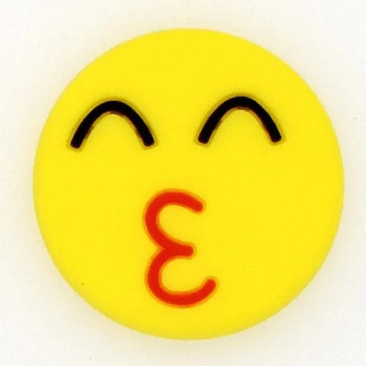 Emoji Pouting Lips Shoe Charm