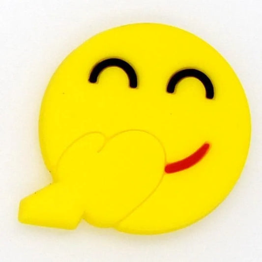 Emoji Face With Hand Over Mouth Emoji Shoe Charm