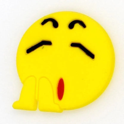 Emoji Big Yawn Shoe Charm