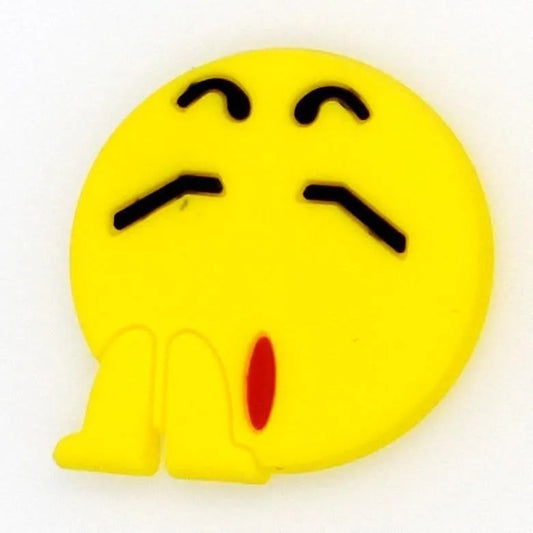 Emoji Big Yawn Shoe Charm