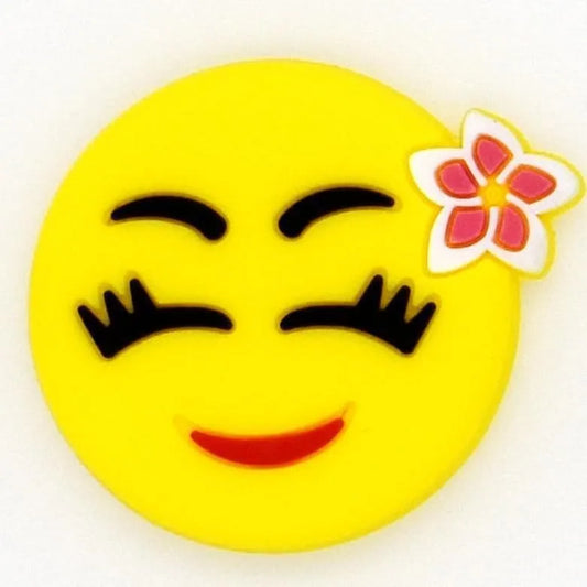 Emoji Flower Hair Shoe Charm