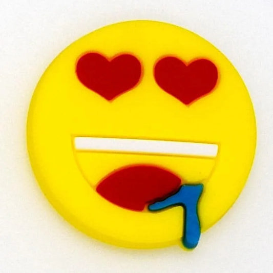 Emoji Heart Eyes shoe charm