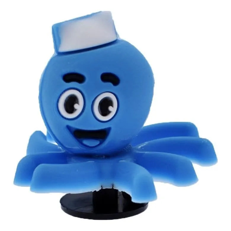 3D Octopus blue shoe charm