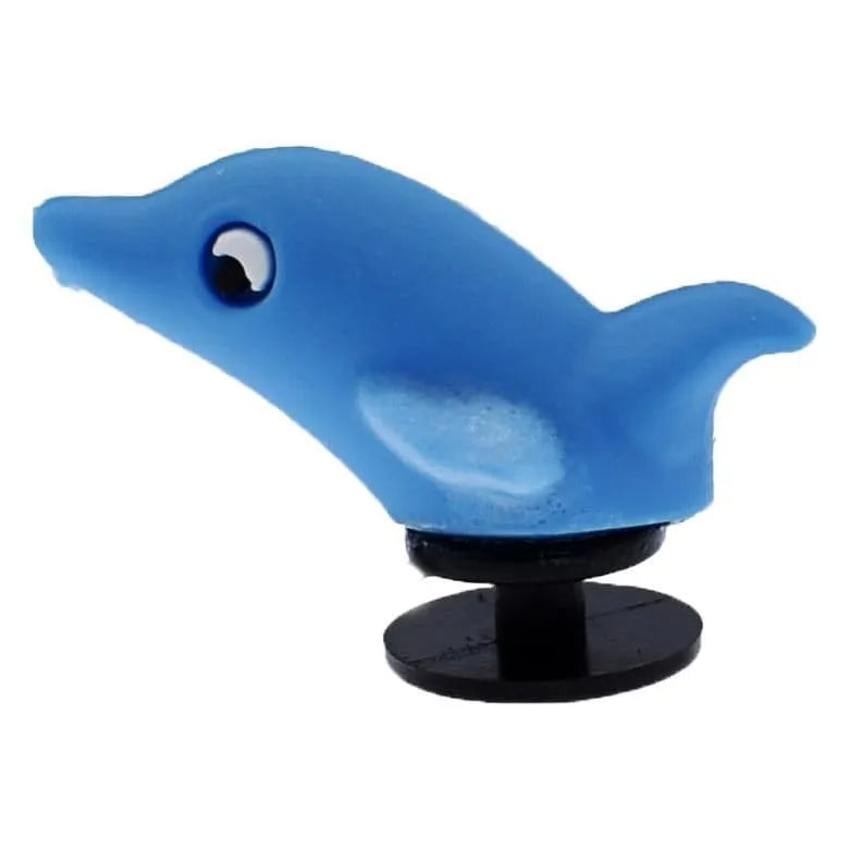3D Dolphin jumps blue shoe charm