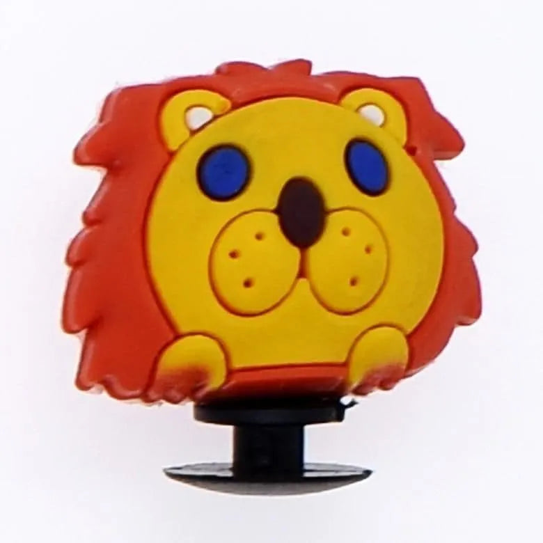 3D Lion's head shoe charm