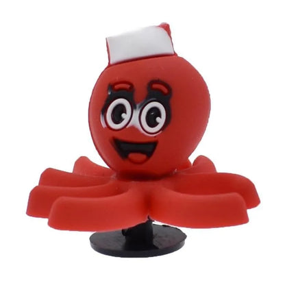 3D Octopus red shoe charm