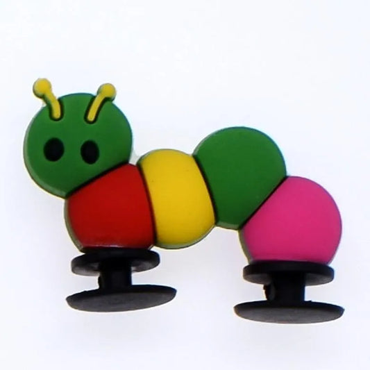 3D Caterpillar balls shoe charm
