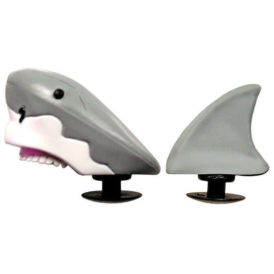 3D Shark 2 parts grey shoe charm
