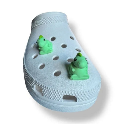 3D Dinosaur Green shoe charm