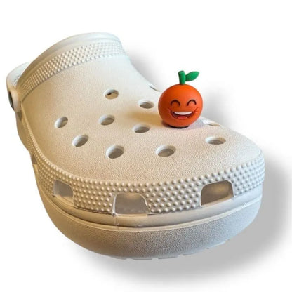 3D Orange fruit shoe charm